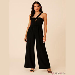 Verie One-Shoulder Black Jumpsuit – Size XS, Brand New Without Tags